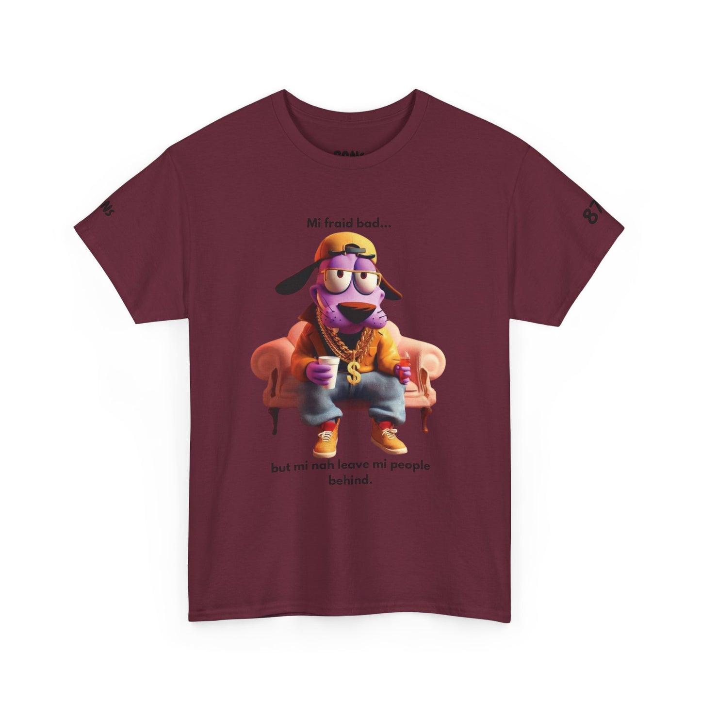 Vibrant Courage Graphic Tee, Fun Unisex Cotton Shirt, Funny Casual Wear, Unique Gift for Friends, Meme Apparel, Personal Style Statement