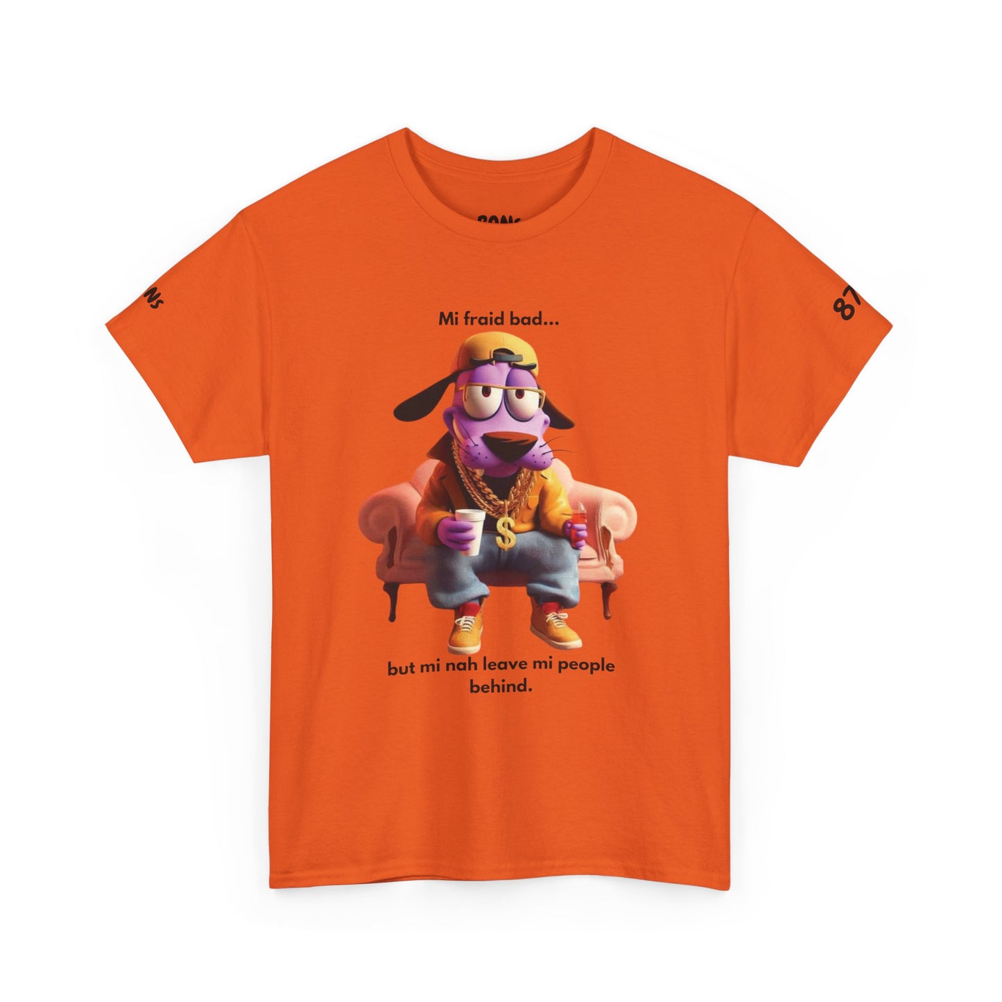 Vibrant Courage Graphic Tee, Fun Unisex Cotton Shirt, Funny Casual Wear, Unique Gift for Friends, Meme Apparel, Personal Style Statement