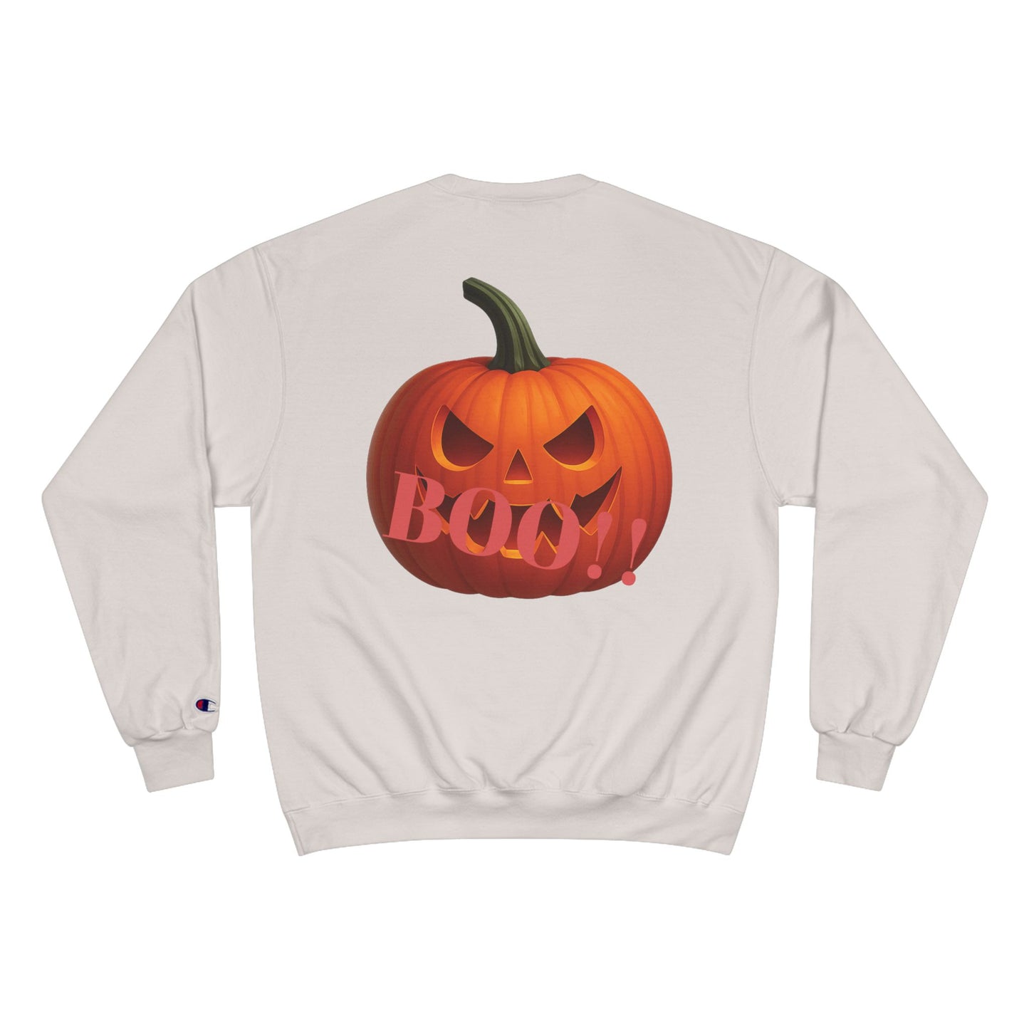 Halloween Pumpkin Champion Sweatshirt | Boo! Fall Fashion, Cozy Sweater, Spooky Season Gift, Autumn Apparel, Trick or Treat Style