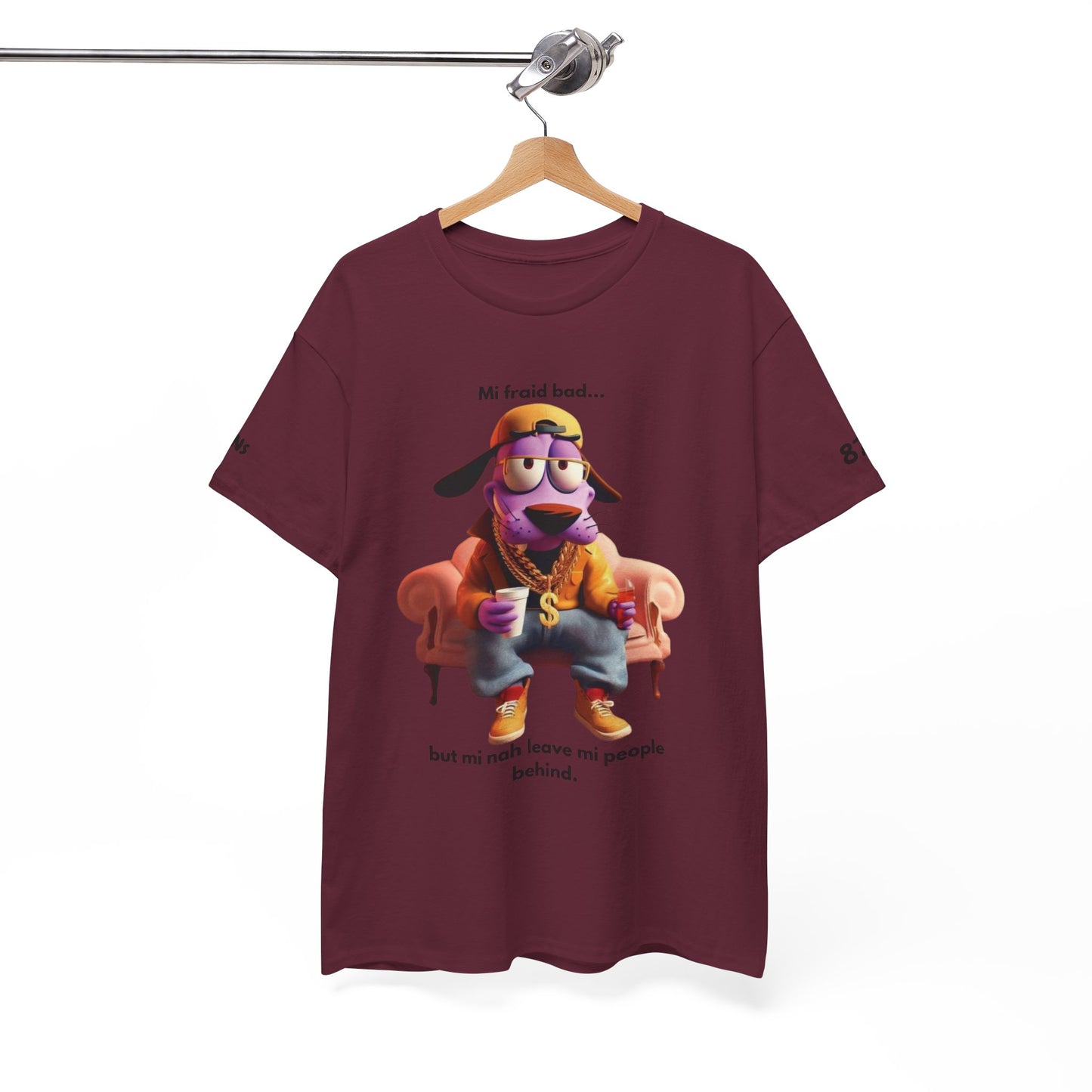 Vibrant Courage Graphic Tee, Fun Unisex Cotton Shirt, Funny Casual Wear, Unique Gift for Friends, Meme Apparel, Personal Style Statement
