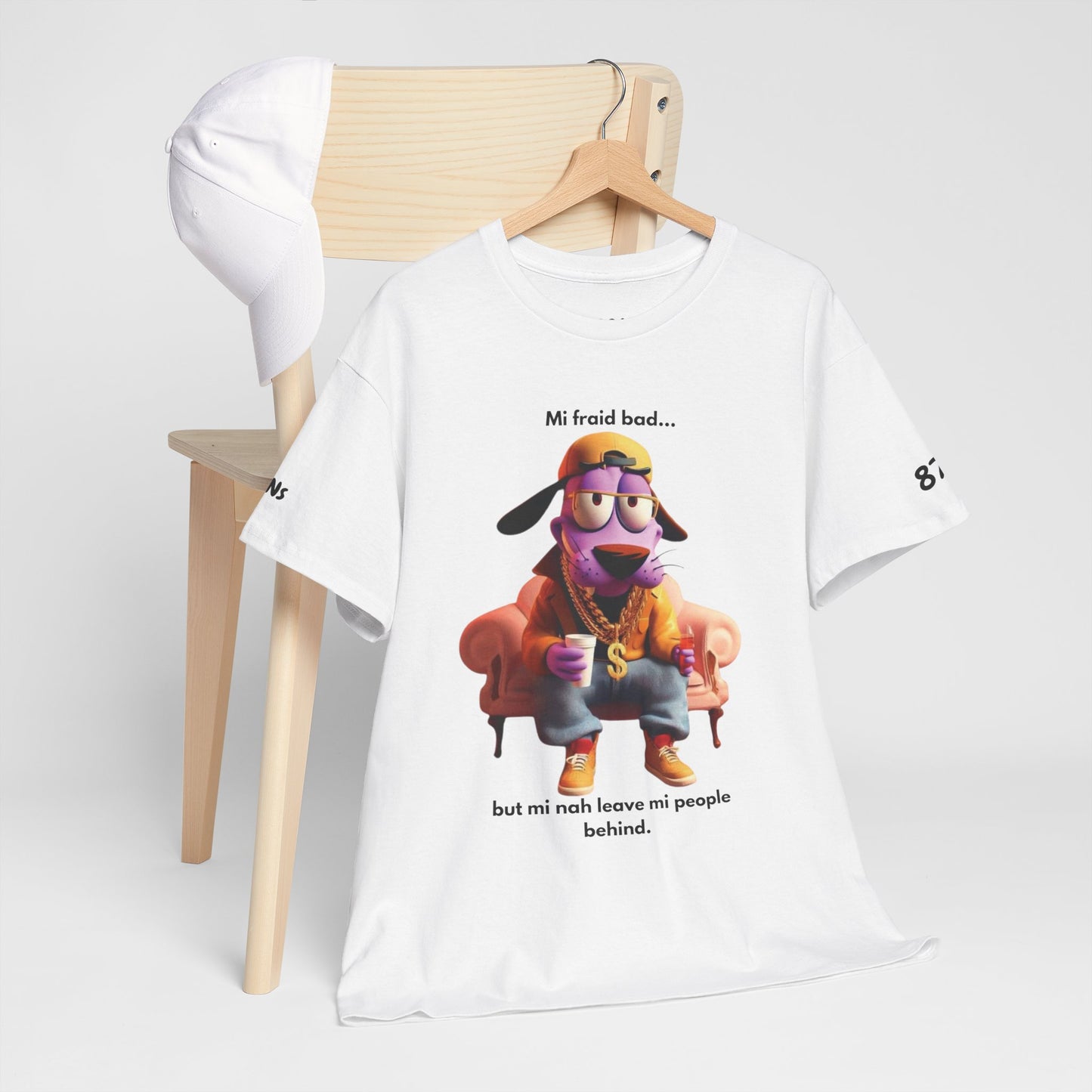 Vibrant Courage Graphic Tee, Fun Unisex Cotton Shirt, Funny Casual Wear, Unique Gift for Friends, Meme Apparel, Personal Style Statement