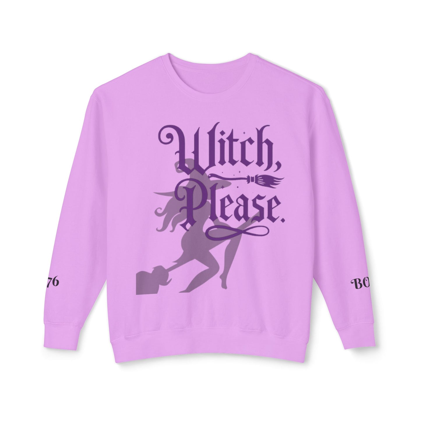 Witch Please Crewneck Sweatshirt, Women Halloween Apparel, Cozy Gift for Witches, Fall Fashion, Casual Wear, Spooky Season