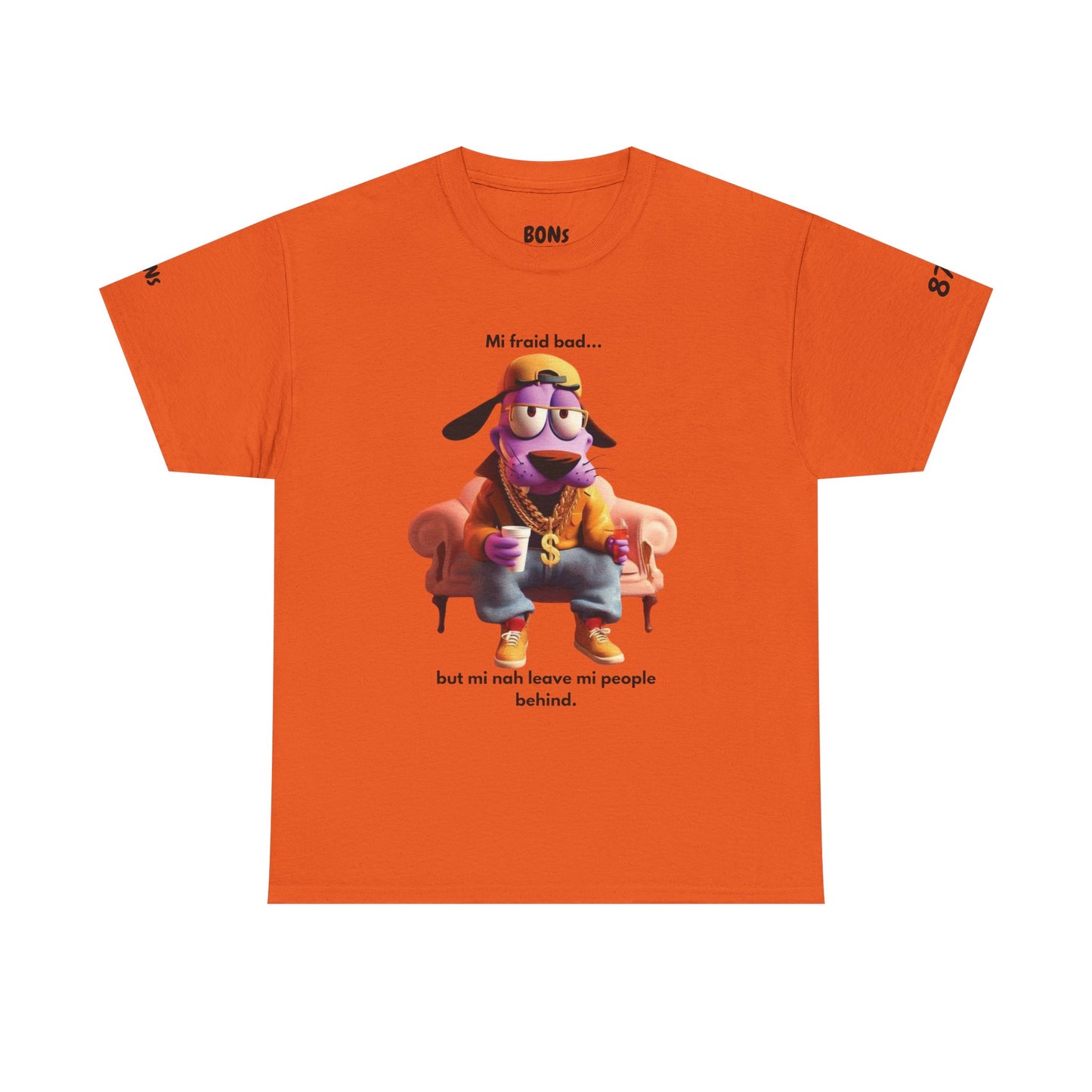 Vibrant Courage Graphic Tee, Fun Unisex Cotton Shirt, Funny Casual Wear, Unique Gift for Friends, Meme Apparel, Personal Style Statement