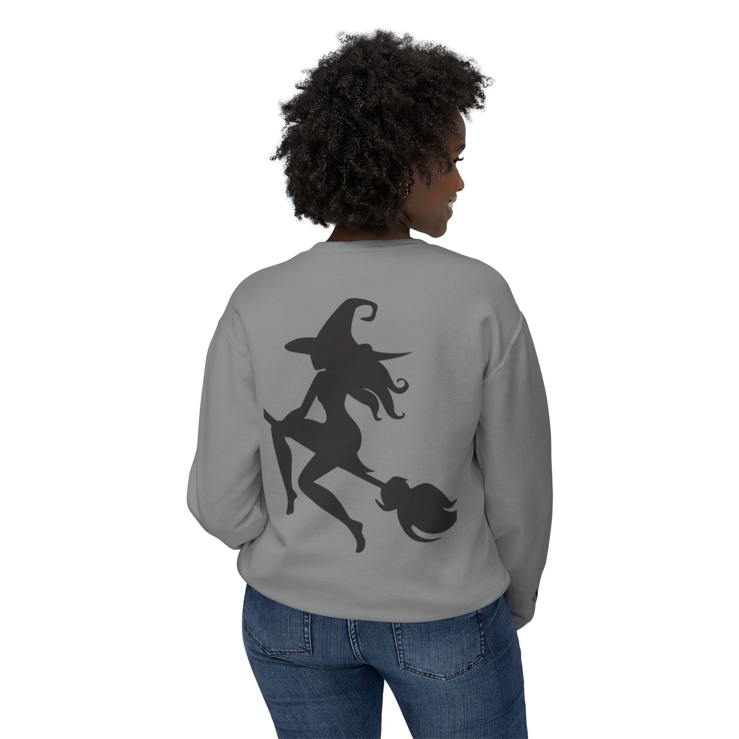 Witch Please Crewneck Sweatshirt, Women Halloween Apparel, Cozy Gift for Witches, Fall Fashion, Casual Wear, Spooky Season