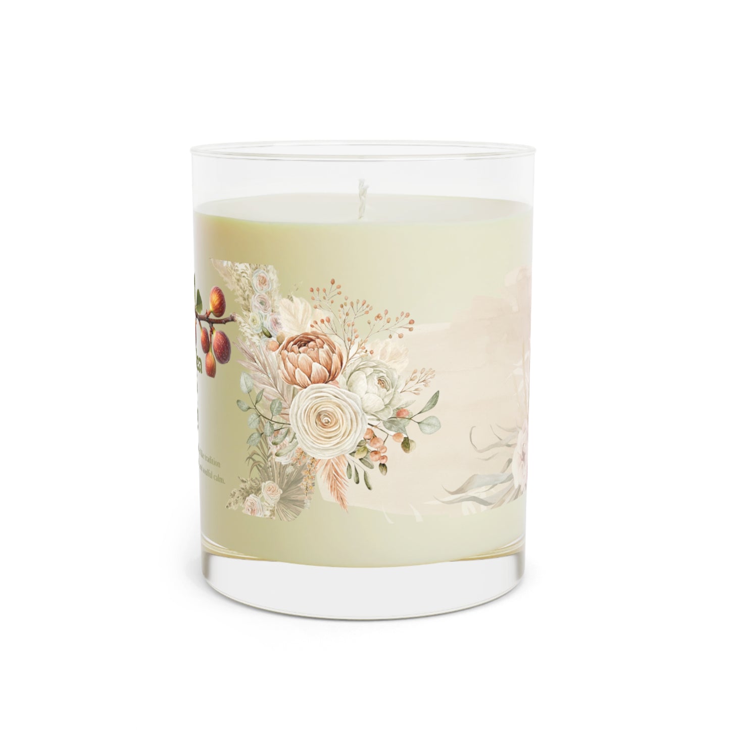 White Tea and Fig Scented Candle, Relaxing Aromatherapy Candle, Eco-Friendly Home Decor, Gift for Her, Spa Day Essentials