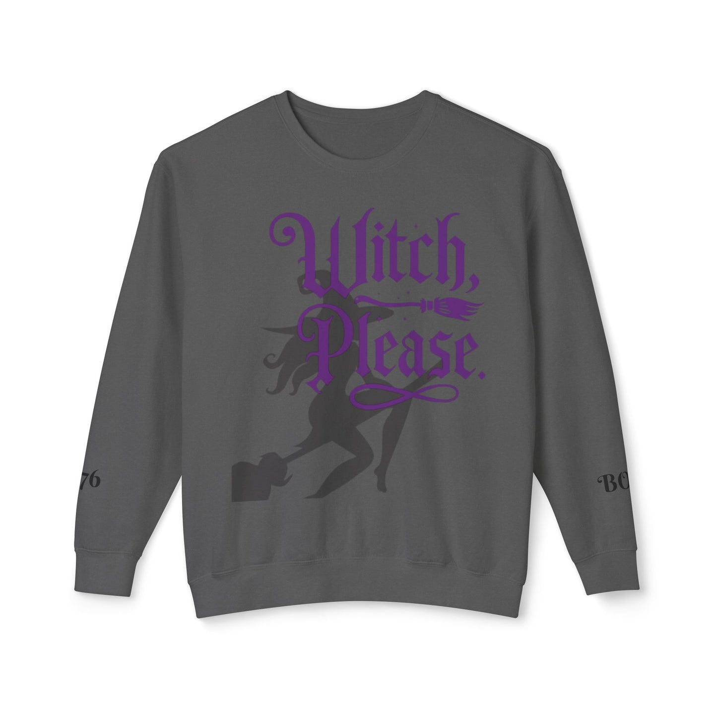 Witch Please Crewneck Sweatshirt, Women Halloween Apparel, Cozy Gift for Witches, Fall Fashion, Casual Wear, Spooky Season