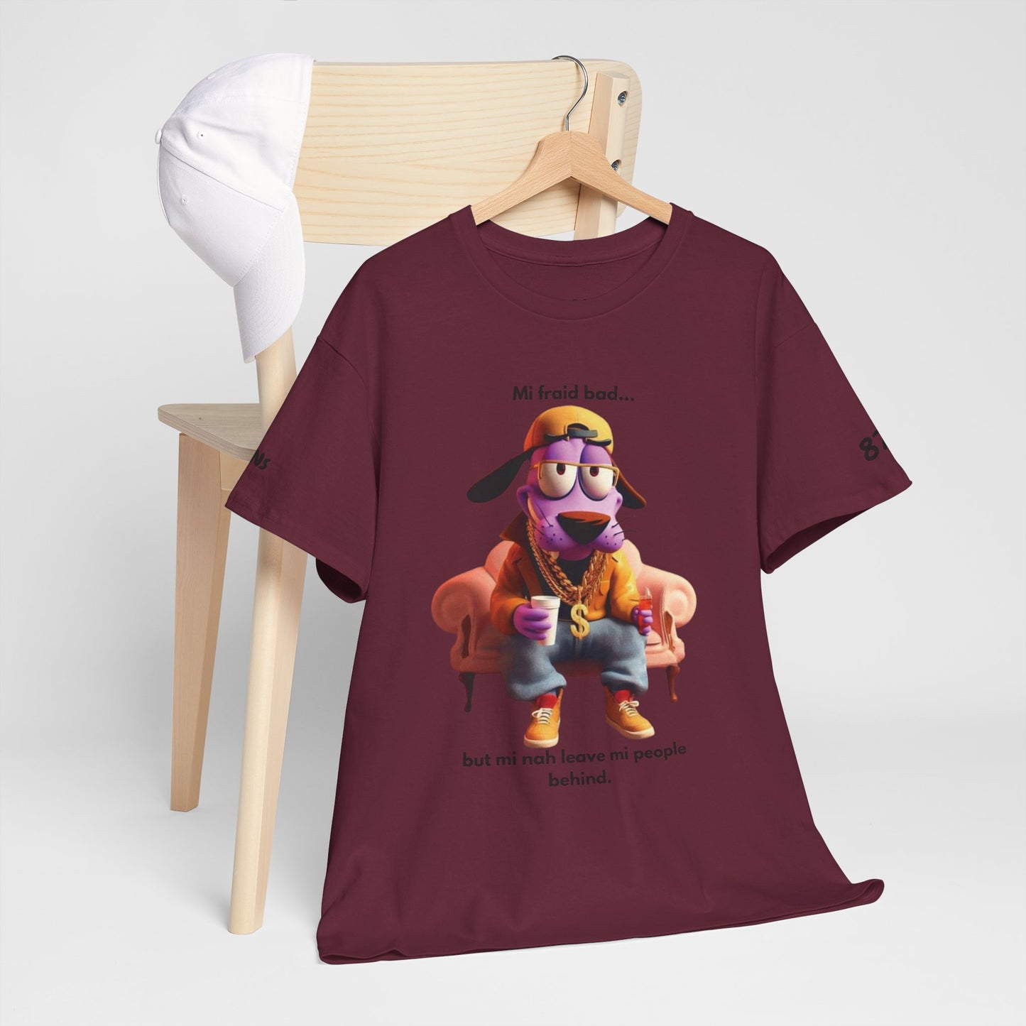 Vibrant Courage Graphic Tee, Fun Unisex Cotton Shirt, Funny Casual Wear, Unique Gift for Friends, Meme Apparel, Personal Style Statement