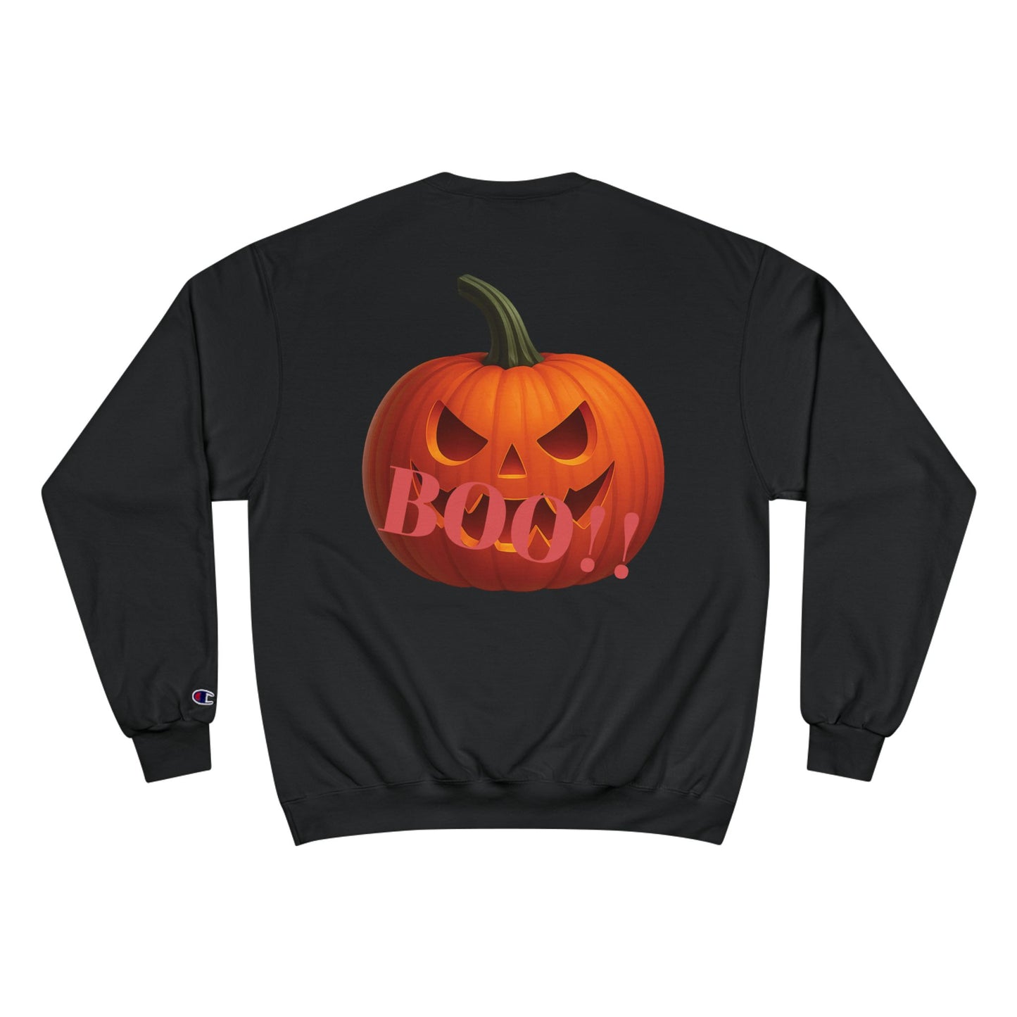 Halloween Pumpkin Champion Sweatshirt | Boo! Fall Fashion, Cozy Sweater, Spooky Season Gift, Autumn Apparel, Trick or Treat Style