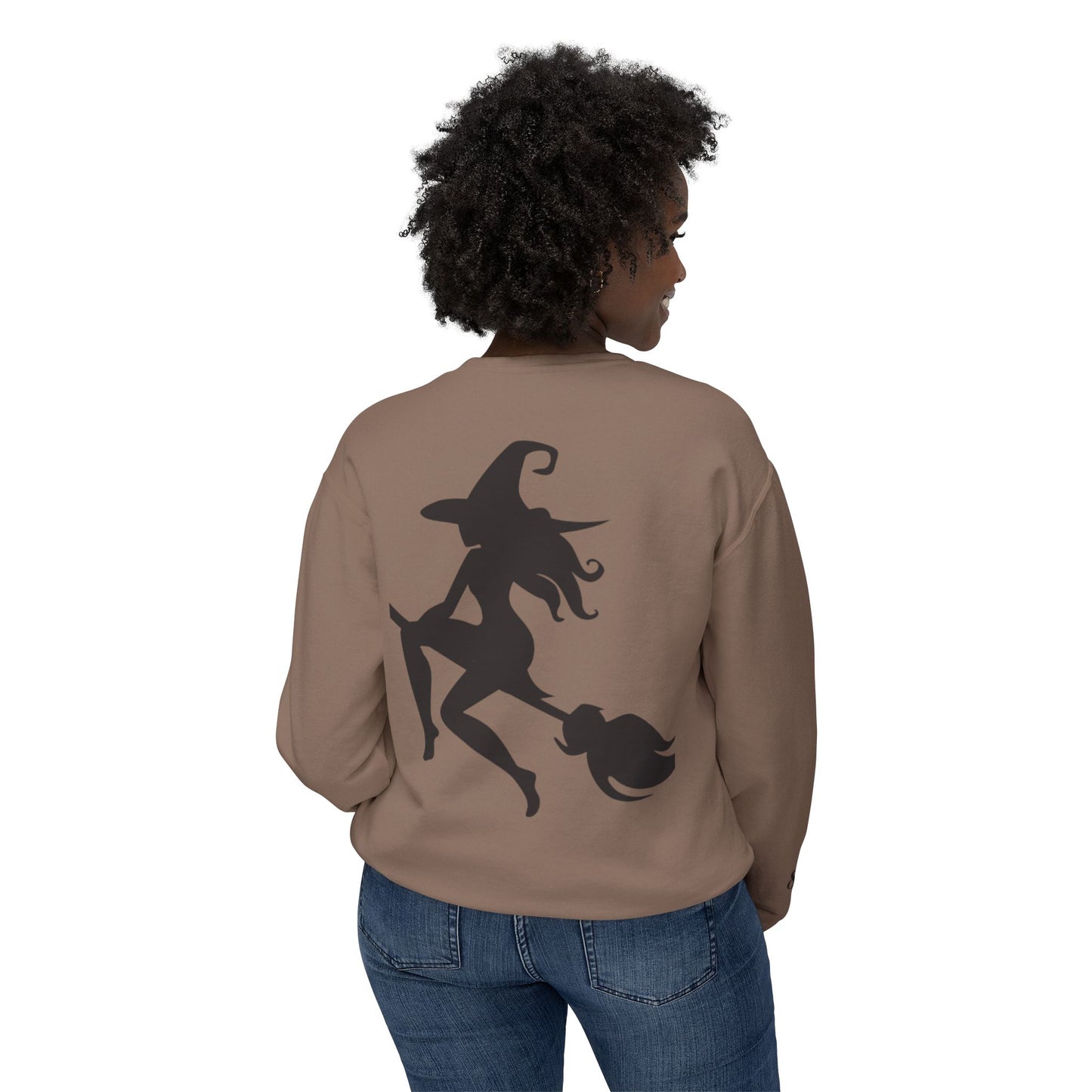 Witch Please Crewneck Sweatshirt, Women Halloween Apparel, Cozy Gift for Witches, Fall Fashion, Casual Wear, Spooky Season
