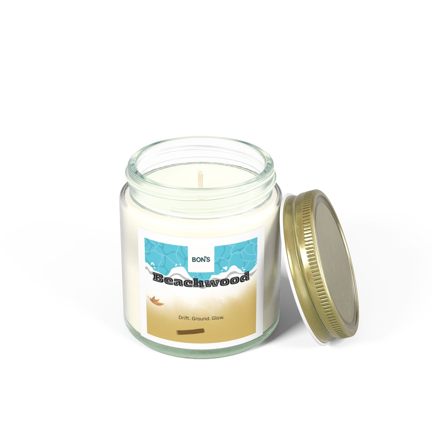 Beachwood Scented Candle, Cozy Aromatherapy Gift, Home Decor, Relaxation Candle, Self-Care Essential, Nature-Inspired Gift