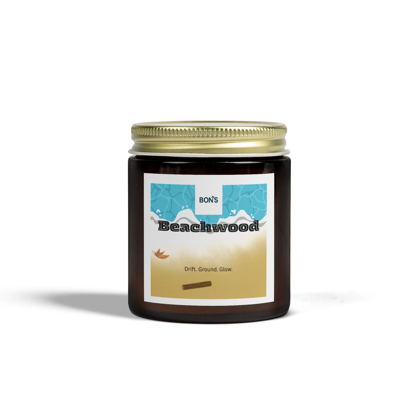 Beachwood Scented Candle, Cozy Aromatherapy Gift, Home Decor, Relaxation Candle, Self-Care Essential, Nature-Inspired Gift