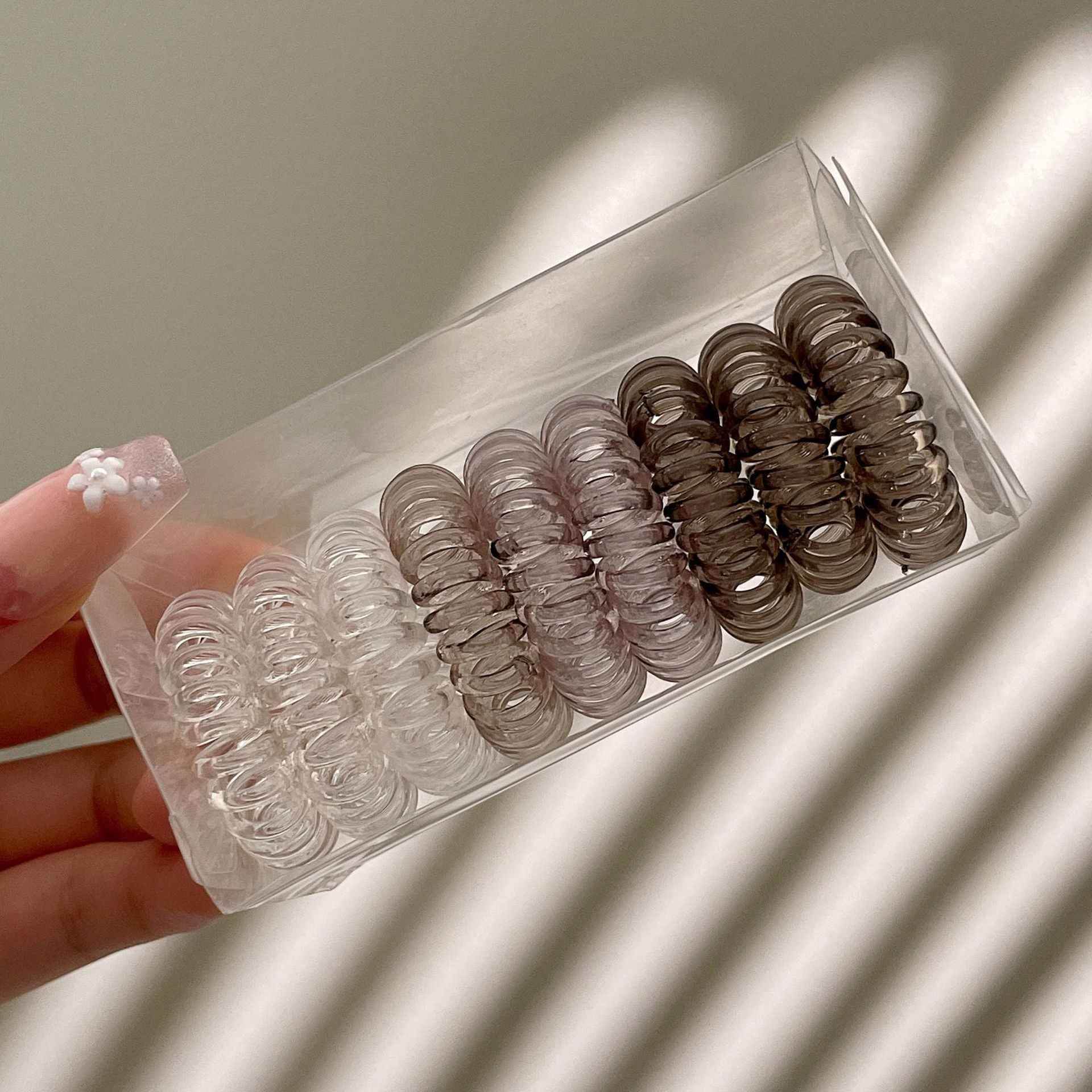 Spiral No-Crease Ponytail Holders for All-Day Comfort - 9 pcs - BON's