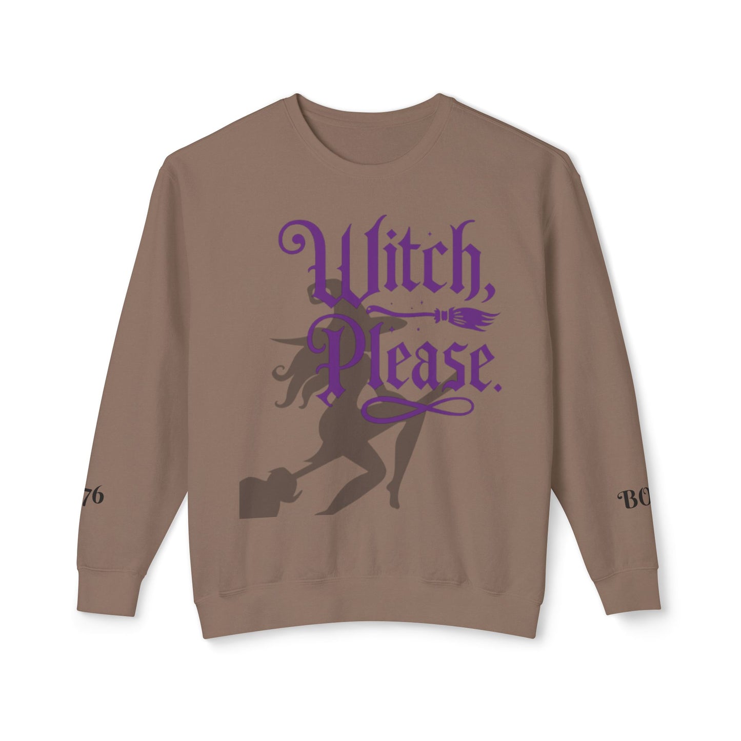 Witch Please Crewneck Sweatshirt, Women Halloween Apparel, Cozy Gift for Witches, Fall Fashion, Casual Wear, Spooky Season