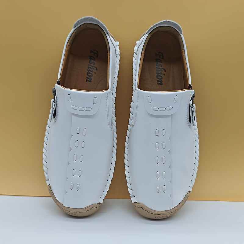 Men's Vintage Loafers: Durable, handmade synthetic shoes, brown/black. - BON's