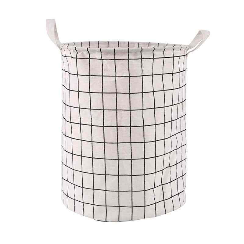 1pc Round Laundry Basket - Portable Dirty Clothes Hamper & Storage Bucket - BON's