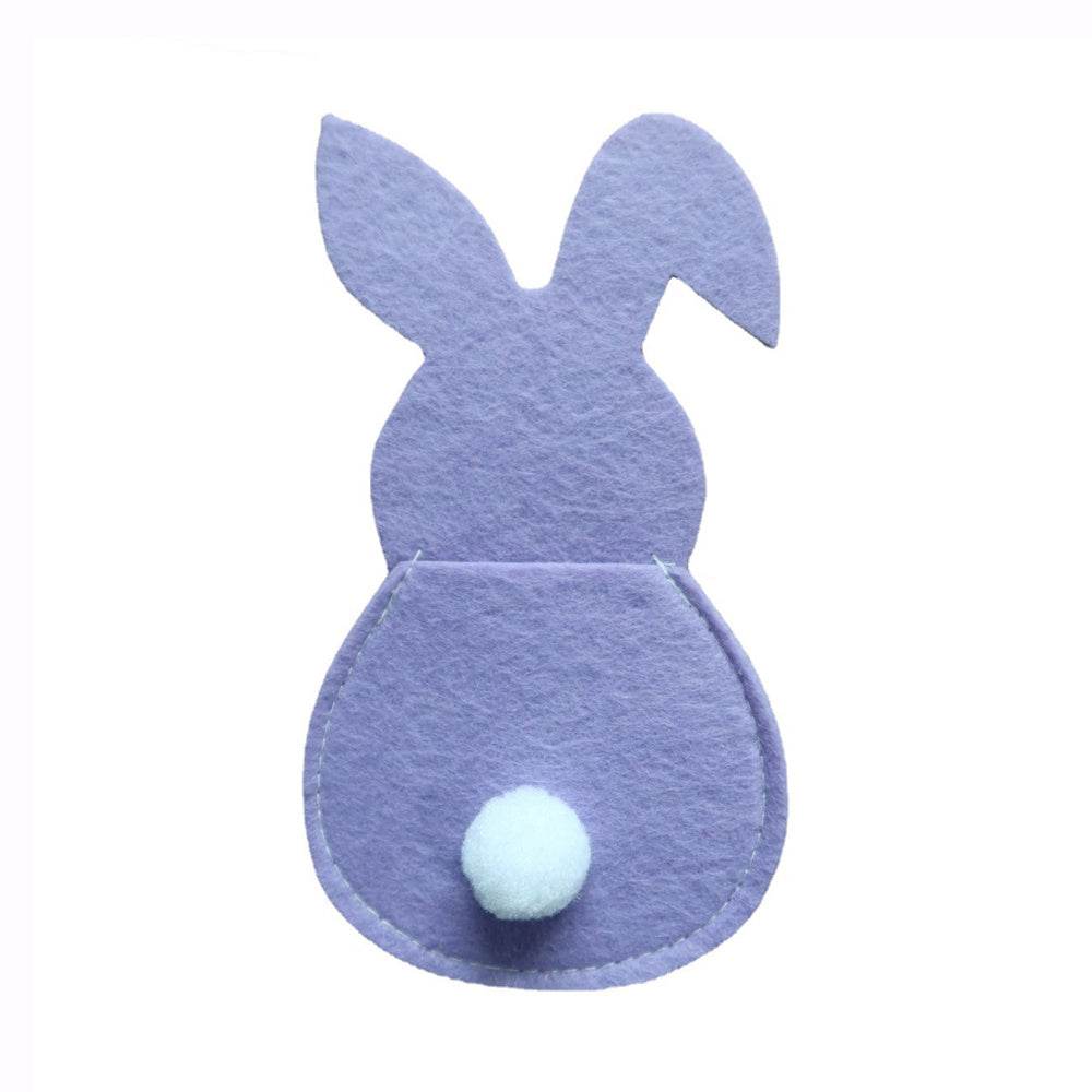 4pcs Easter Bunny Cutlery Holder for Happy Easter Table Decorations and Tableware Accessories - BON's