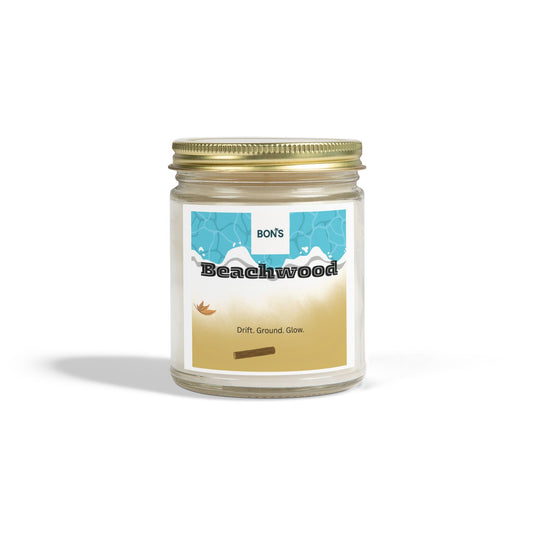 Beachwood Scented Candle, Cozy Aromatherapy Gift, Home Decor, Relaxation Candle, Self-Care Essential, Nature-Inspired Gift