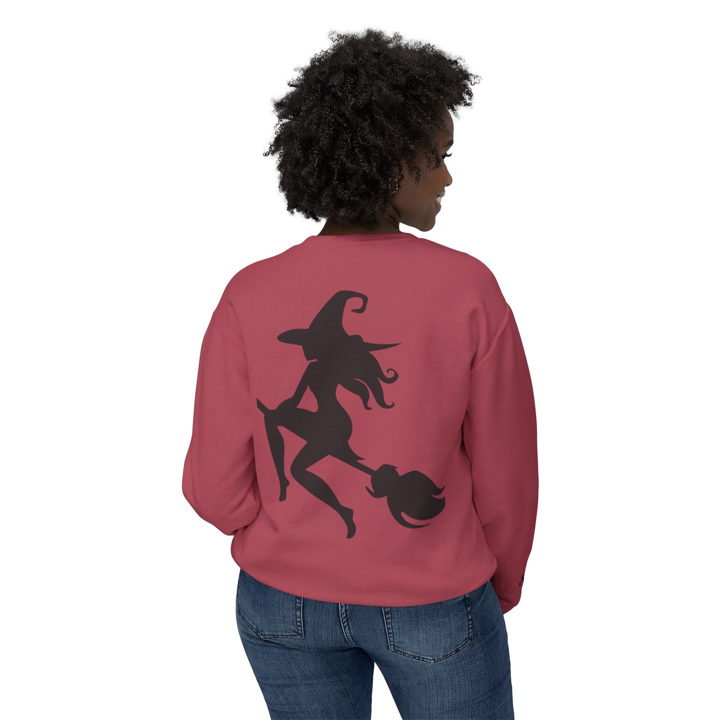 Witch Please Crewneck Sweatshirt, Women Halloween Apparel, Cozy Gift for Witches, Fall Fashion, Casual Wear, Spooky Season