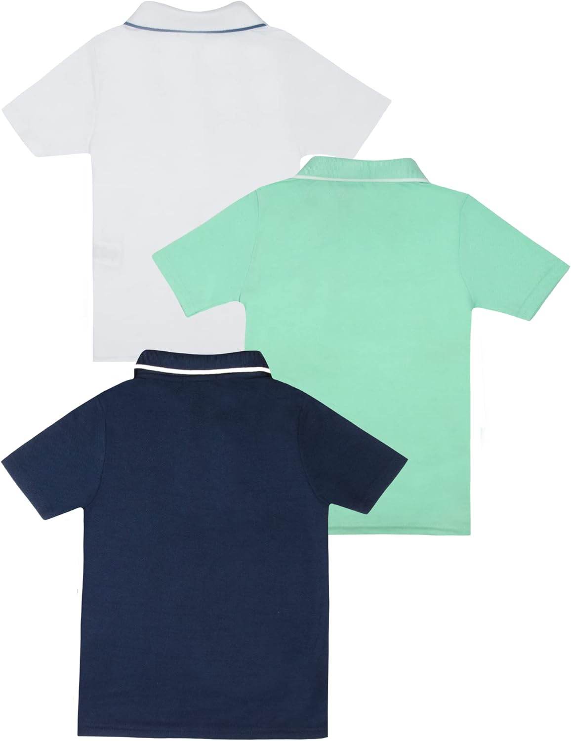 Tommy Bahama Boys Polo Shirt - Back to School 3-Pack Outfit with Short Sleeve Collared Design, Front Button Closure & Embroidered Logo - BON's