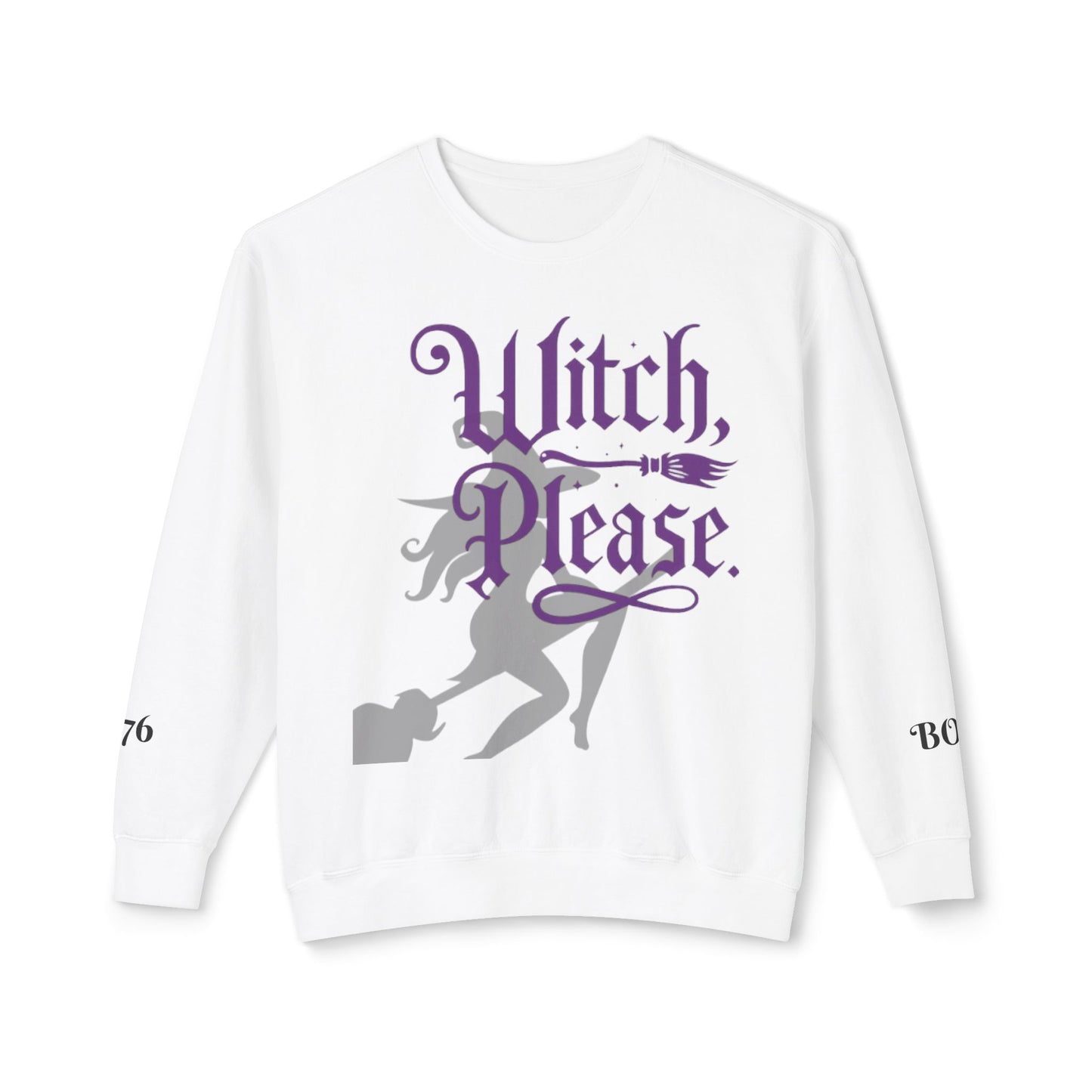 Witch Please Crewneck Sweatshirt, Women Halloween Apparel, Cozy Gift for Witches, Fall Fashion, Casual Wear, Spooky Season