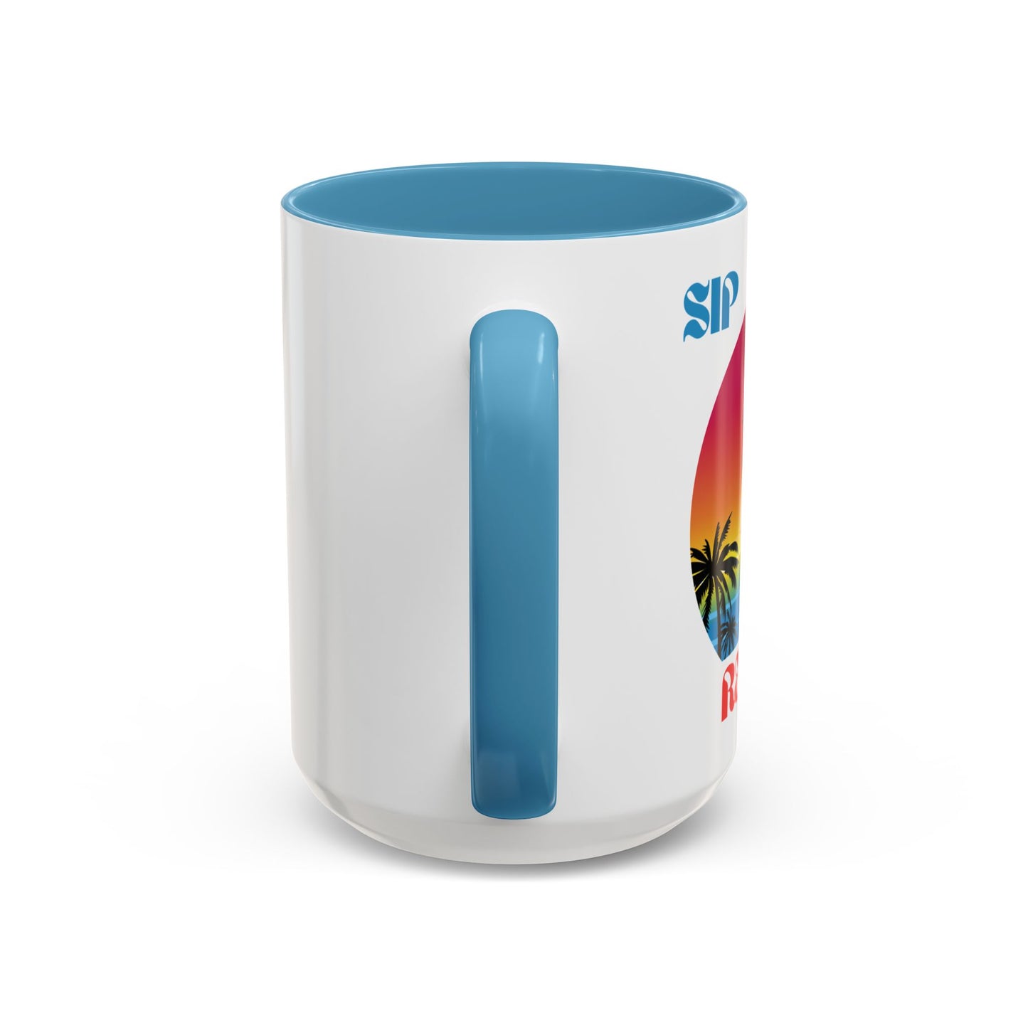 Tropical Hustle Coffee Mug - Relaxing Beach Vibes, Perfect Gift for Coffee Lovers, Motivational Cup for Home and Office