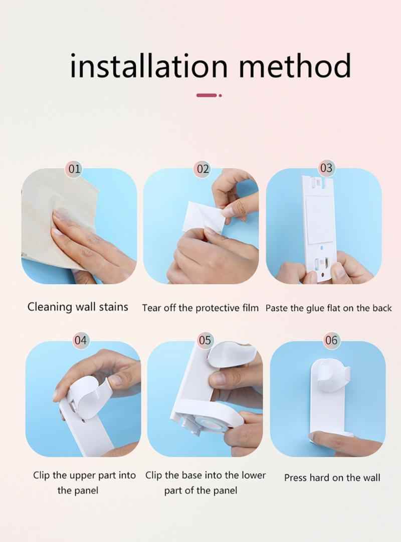 1pc Electric Toothbrush Holder - Wall-Mounted Toothbrush Stand Rack for 90% Electric Toothbrushes - Space-Saving, Easy-to-Clean, Modern Home Decor, Furniture for Bathroom, Ideal for Small Spaces - BON's