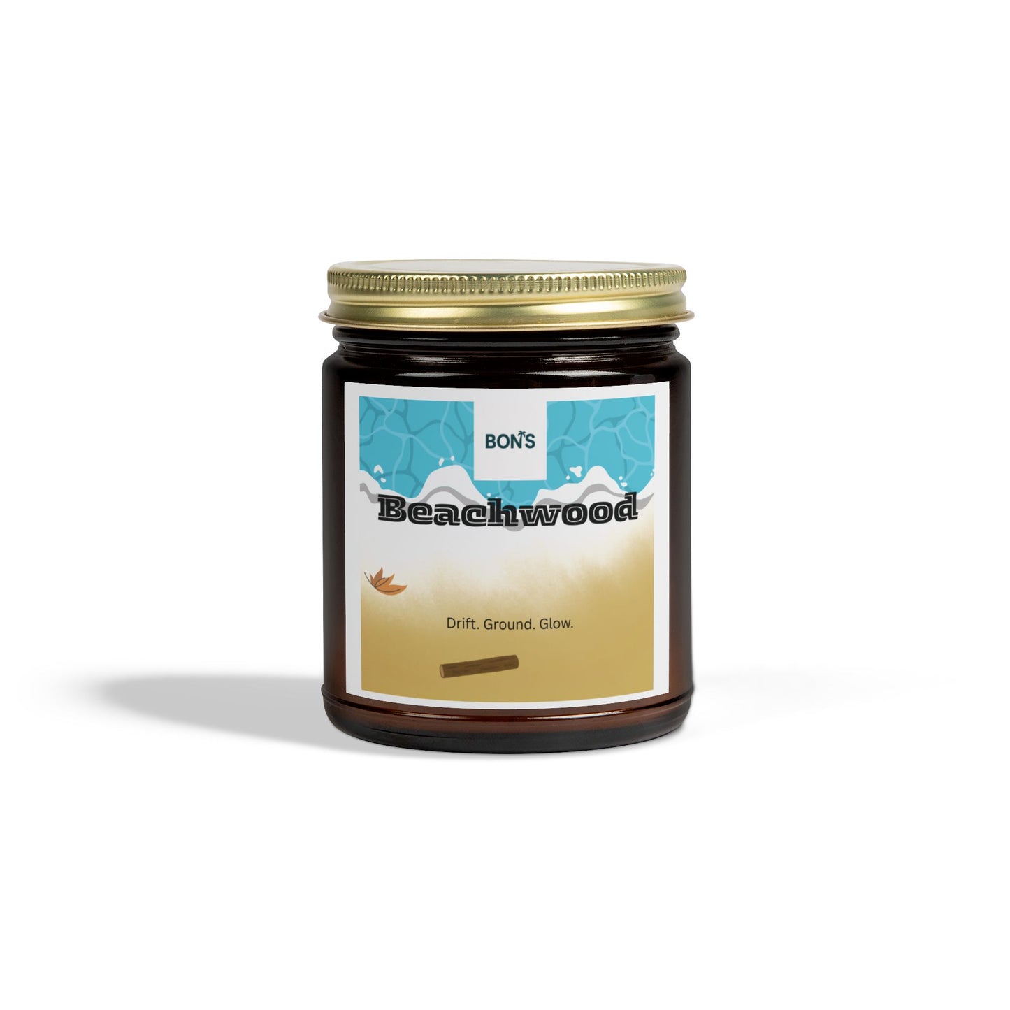 Beachwood Scented Candle, Cozy Aromatherapy Gift, Home Decor, Relaxation Candle, Self-Care Essential, Nature-Inspired Gift