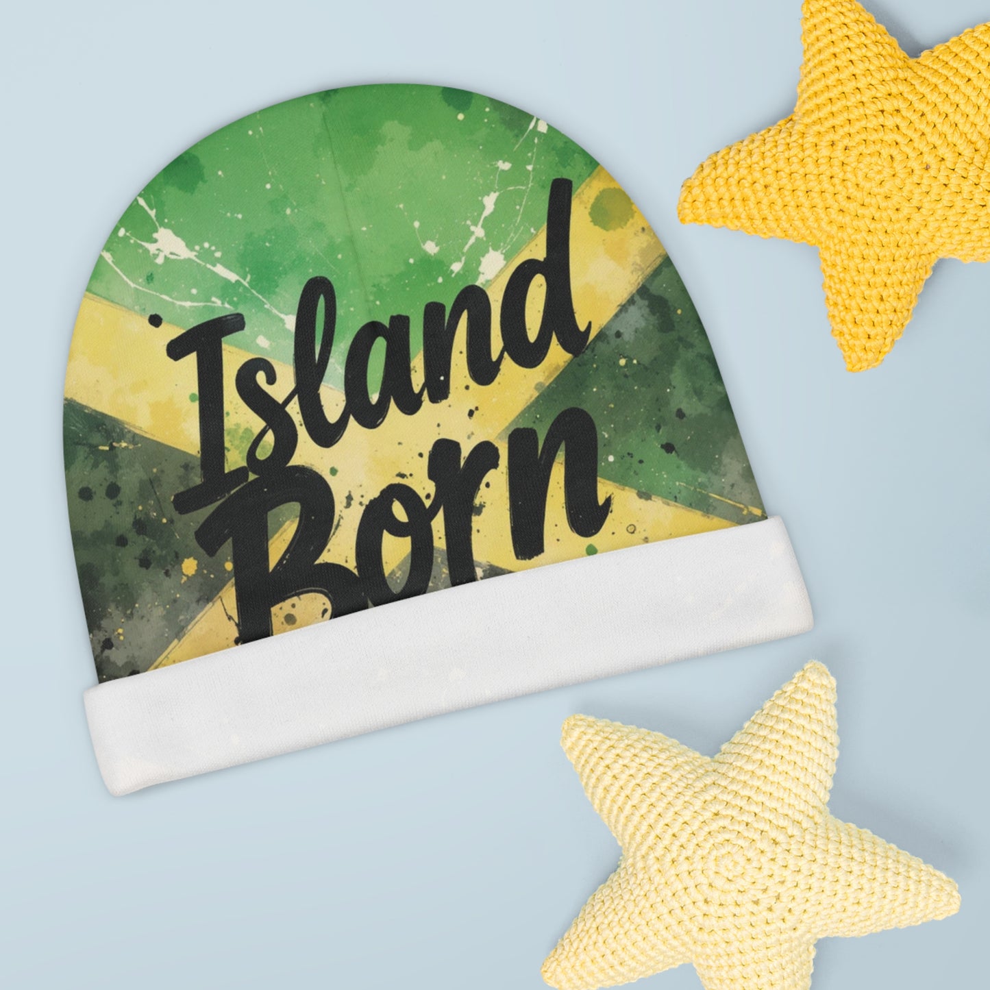 Island Born Baby Beanie (AOP)