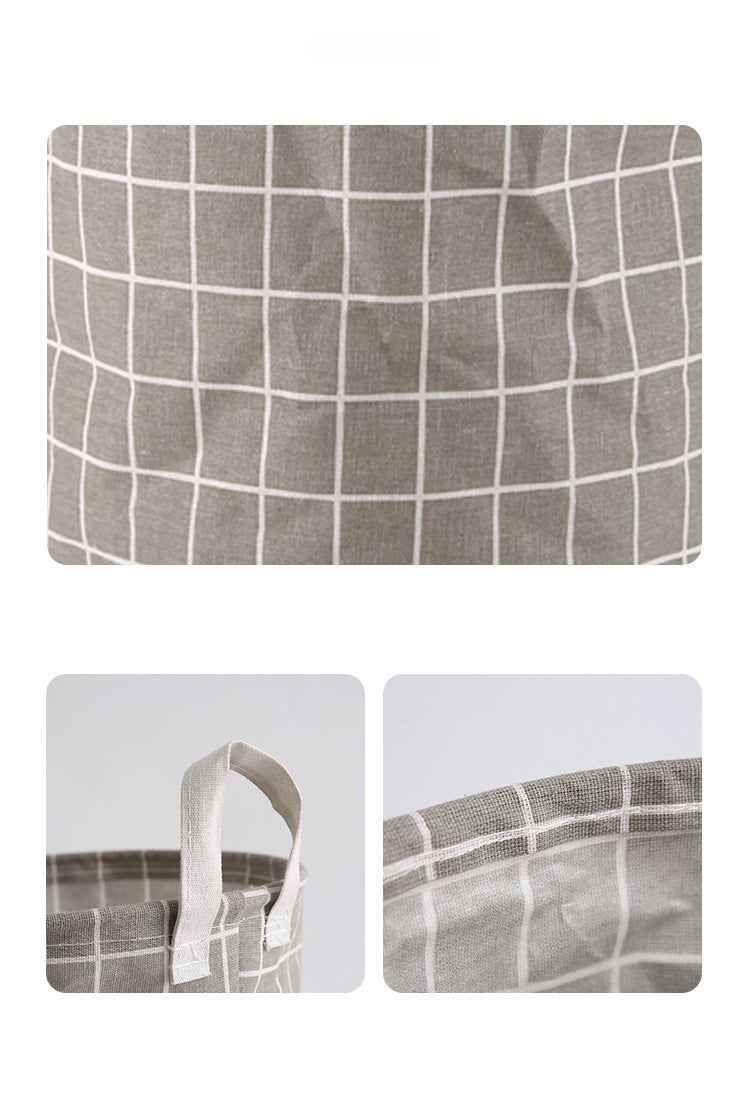1pc Round Laundry Basket - Portable Dirty Clothes Hamper & Storage Bucket - BON's