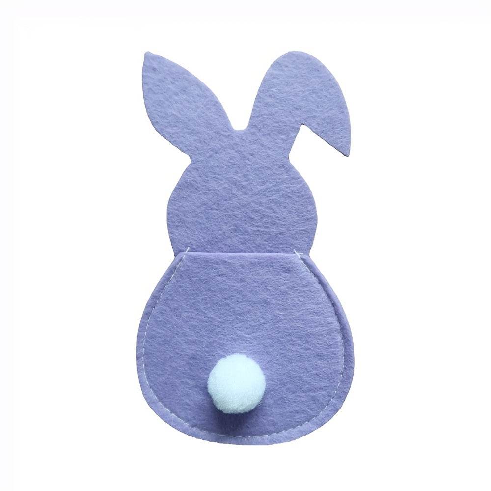 4pcs Easter Bunny Cutlery Holder for Happy Easter Table Decorations and Tableware Accessories - BON's