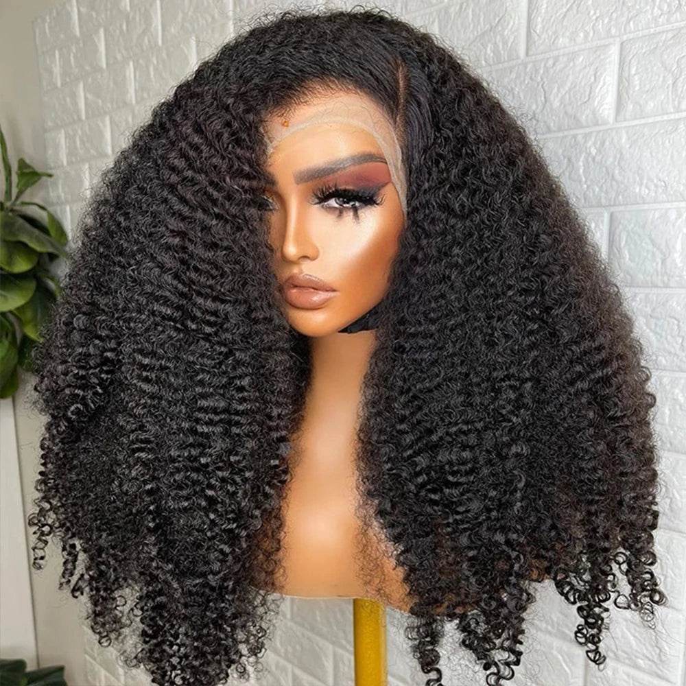 250 Density Deep Curly Wave Wig 30 Inch HD Lace Frontal 360 Full Lace Human Hair Wig - BON's