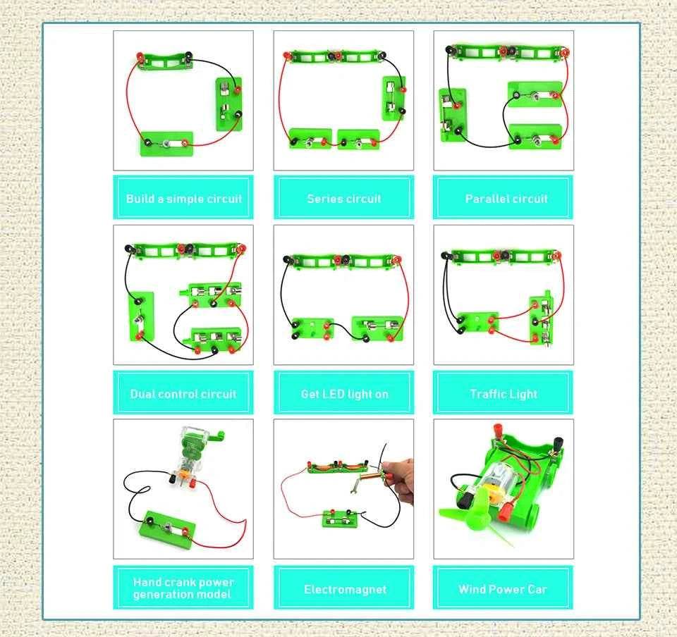 Electric Circuit Science Kit for School Lab Physics Experiments - BON's