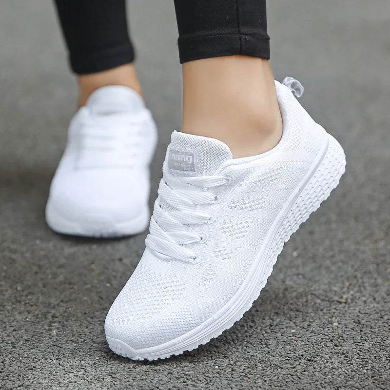Women Breathable Casual Shoes - Fashion Mesh Flat Sneakers for Walking and Gym 2021 - BON's
