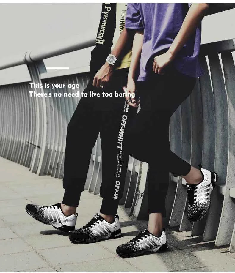 Breathable Running Sneakers – Non-Slip Gym, Walking & Casual Streetwear Shoes