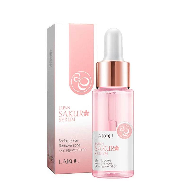 LAIKOU Sakura Serum - Japan Sakura Essence Moisturizing Hyaluronic Acid with 24K Gold and Vitamin C for Brightening Skin Care - BON's