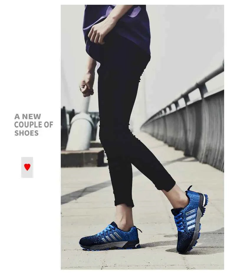 Breathable Running Sneakers – Non-Slip Gym, Walking & Casual Streetwear Shoes