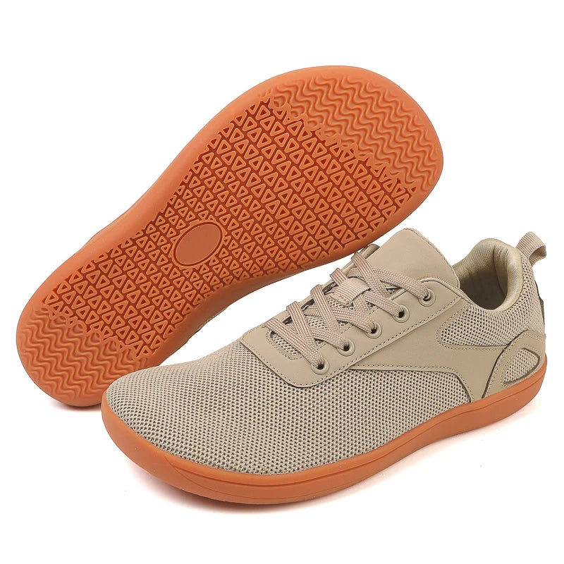 Wide-Toe Barefoot Sneakers – Breathable, Non-Slip Sports Shoes for Walking, Jogging & Everyday Style