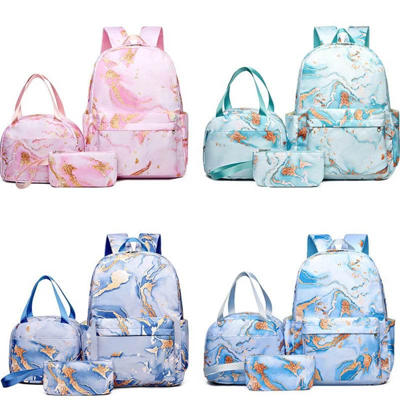 3Pcs Lilo Stitch Schoolbag Set for Kids - Student Backpack, Travel Bag & Pen Case - BON's