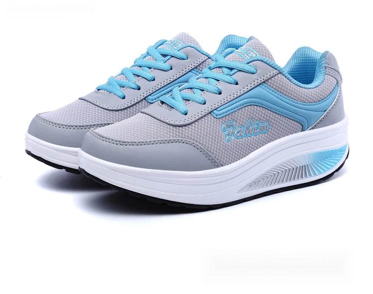 Women Vulcanized Sneakers High Quality Fashion Flats Walking Platform Shoes Zapatillas Mujer - BON's