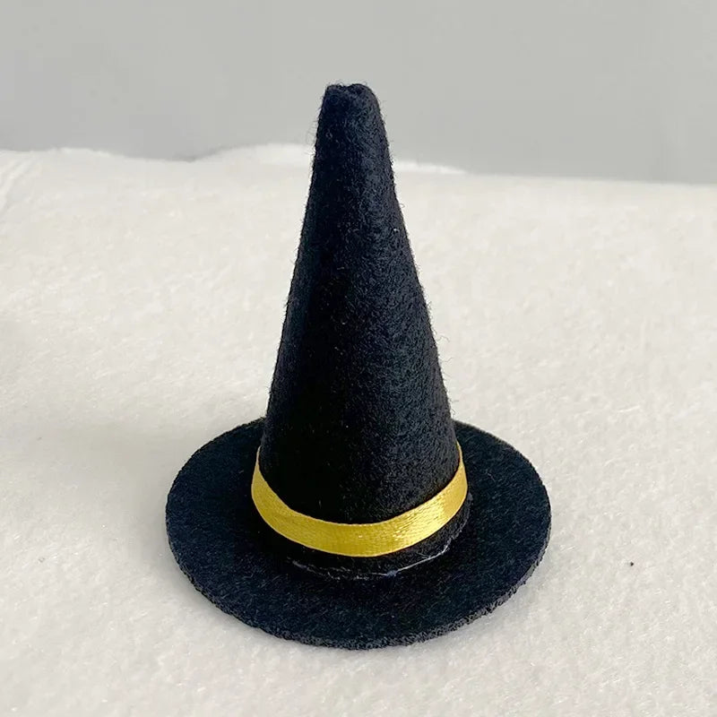 Mini Witch Hat Wine Bottle Pumpkin Decoration Formal Hat Halloween Decoration Little Man Sharp Corner Witch Hat Party Supplies