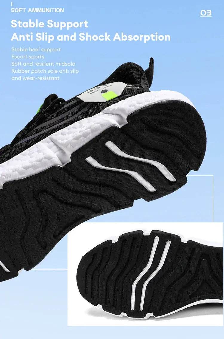 Breathable Running Shoes Unisex Comfortable Casual Sneakers Lightweight Fashion Sports Tenis Masculino - BON's