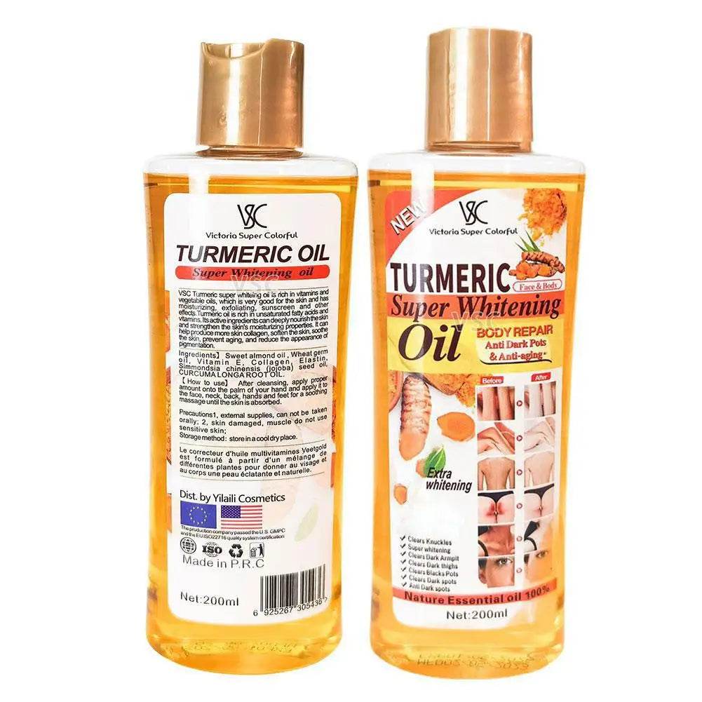 200ml Turmeric Essential Oil for Skin Care - Moisturizing and Hydrating Natural Oil for Smooth Face and Body - BON's
