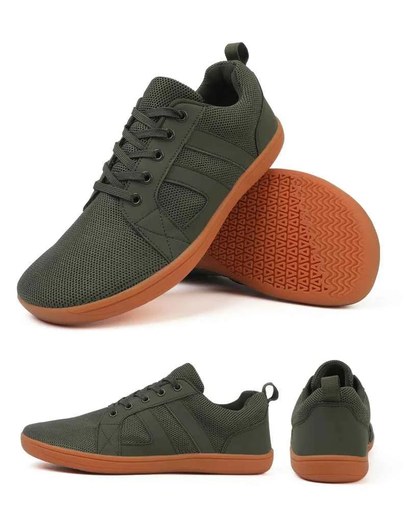 Wide-Toe Barefoot Sneakers – Breathable, Non-Slip Sports Shoes for Walking, Jogging & Everyday Style