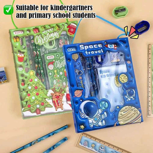 Cute Cartoon Stationery Set - 6-Piece Student Supplies - BON's