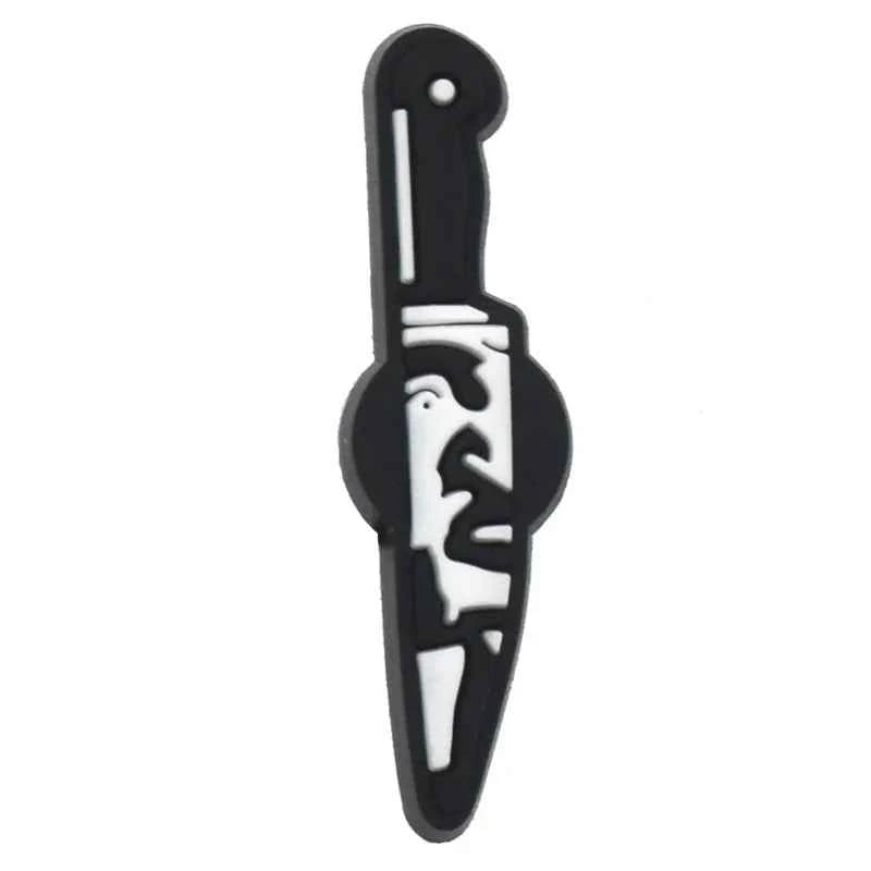 Halloween Horror Movie Shoe Charm – PVC Accessory for Classic Clogs, DIY Decoration & Kids’ Xmas Gifts