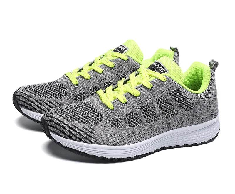 Women Breathable Casual Shoes - Fashion Mesh Flat Sneakers for Walking and Gym 2021 - BON's