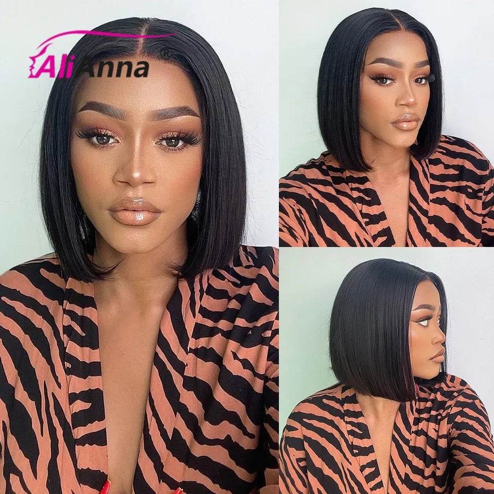 Glueless Bob Wig for Women - Human Hair Pre-Cut Lace Ready to Wear Transparent Bob Wig - BON's