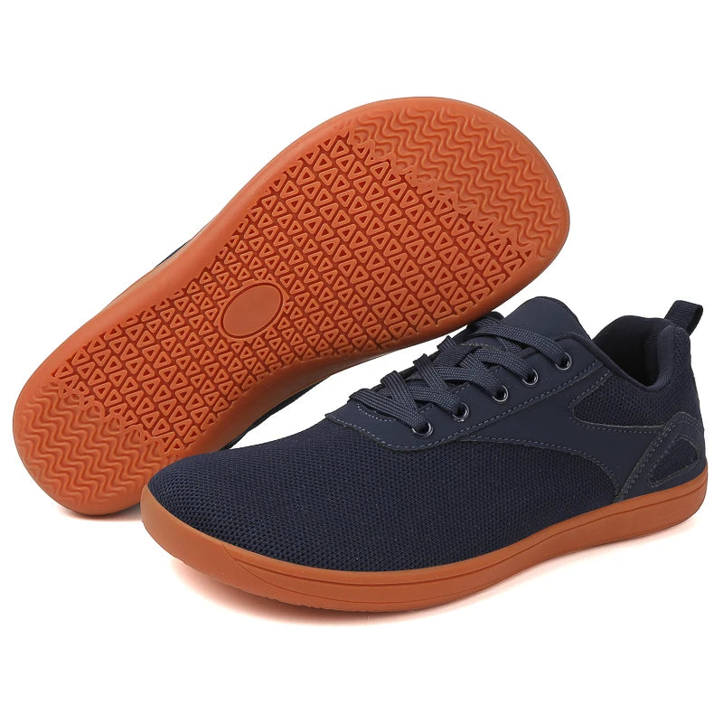Wide-Toe Barefoot Sneakers – Breathable, Non-Slip Sports Shoes for Walking, Jogging & Everyday Style