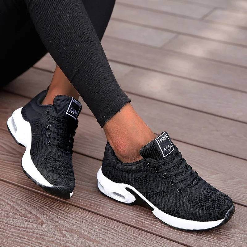 Women Platform Sneakers Shoes Mesh Breathable Running Shoes Chunky Summer Sports Tenis Shoes 2024 Luxury Vulcanize Shoes - BON's