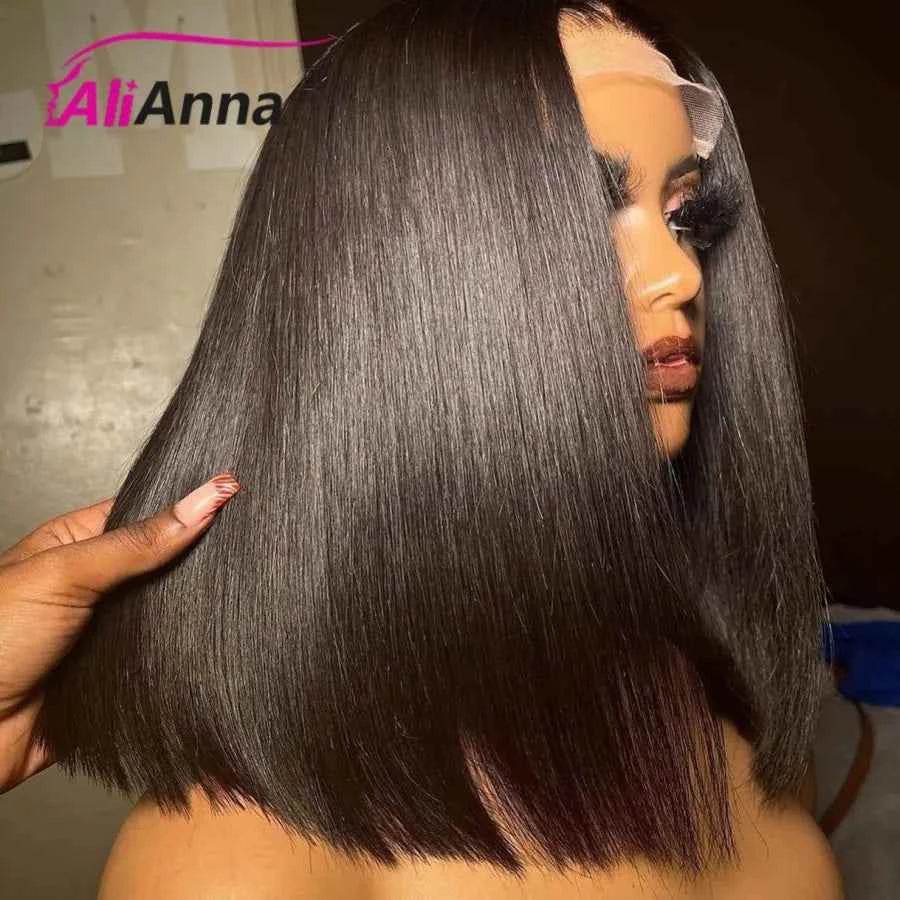 Glueless Bob Wig for Women - Human Hair Pre-Cut Lace Ready to Wear Transparent Bob Wig - BON's